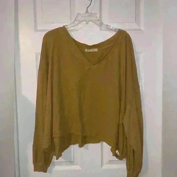 We The Free Buffy Tee in Mustard Yellow Size L - Picture 2 of 8